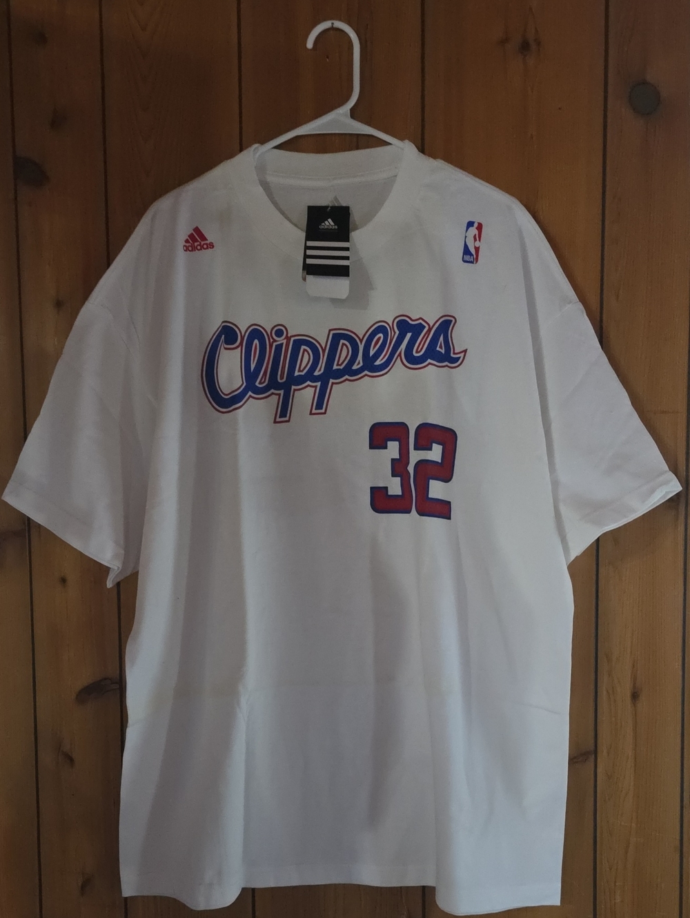 adidas White Los Angeles Clippers #32 Jersey Tee